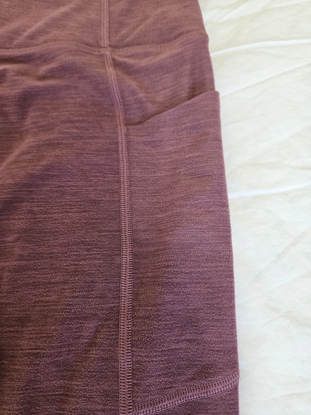 Victoria's Secret Maroon Pocket  Leggings ,Size 6